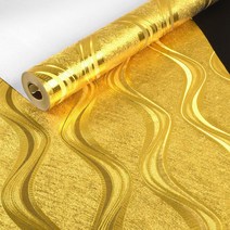 럭셔리 골드 금색벽지 1+1 황금 금박 포인트 인테리어 벽지 A05, 골드(J-138-2)/9.5m