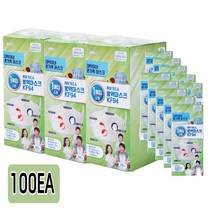 하이가드 방역마스크 KF94 소형100매 백색대박이네, 단품, 단품