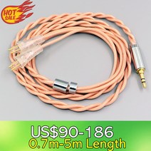 해외구매 이어폰케이블 Type6 756 코어 차폐 7n Litz OCC 이어폰 케이블 FOSTEX TH900 MKII MK2 TH-909 TR-X00 TH-600 헤드폰 LN007, 36.XLR 4 Pole Male - 2m