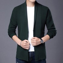 남성 가디건 모직 슬림 니트 일본 스웨터 캐주얼 코트 자켓