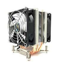 가정용캠핑사무실 미니온풍기LANSHUO HOT-CPU 인텔 X79 용 조용한 팬 쿨러 LGA2011 프로세서 4 히트 파이프, 02 As shown