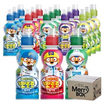 [메리박스] 뽀로로음료x18개 혼합맛 밀크 / 딸기 / 사과 / 블루베리 / 샤인머스켓, 세트0A)뽀로로{밀크4+딸기4+사과4+베리3+샤인3}
