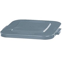 러버메이드 Commercial Products BRUTE 정사각형 상자 보관 용기 뚜껑 151.4L(40갤런) 그레이 (FG353900GRAY)