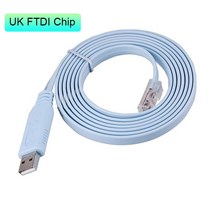 UKYEE USB 확장 RJ45 콘솔 케이블 FTDI to FT232R 칩 Cisco H3C HP 모바일 라우터 용 RS232 레벨 시프터, [02] 은, [02] 3m, 02 은_02 3m