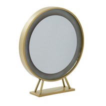 LED 특이한 북유럽 인테리어 프렌치 감성 디자인 의류매장 쇼룸 전신거울, 다른, 조명 거울 직경 50CM