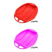 GHSHOP 2pcs 눈 썰매 썰매 루지 장난감 잔디 모래 슬라이딩 썰매 소년 소녀 선물, 레드+핑크, 체육