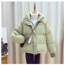 두꺼운코트 봄 패 딩 여 단 베 이 커 리 chic 동 대문 루즈 하 다 두껍다 bf 학생 패 딩두꺼운코트