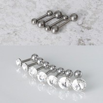 1+1 써지컬보다 강력한 무알러지 티타늄 볼 큐빅 피어싱