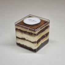 PS011정사각(높은소) 보틀케이크용기60개 티라미수용기 카페디저트포장케이스 떠먹는케익쿠키통 투명사각 사탕통 티라미수케이스 보틀케이크케이스 티라미수포장 케이크보관함 도시락케이크상자