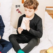 아동용 히트 업 캐치온 발열 내의 상하 세트