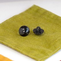검정 둥근 단추, 15mm