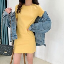 짝꿍닷컴 파스텔 5컬러 심플 베이직 미니 원피스