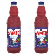 영국 Vimto No Added Sugar Blackberry Raspberry Blueberry 빔토 무설탕 블랙커런트 라즈베리 주스 1L 2팩