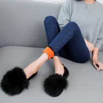 여성 스트레칭 한국 하이 허리 바지 2022 새로운 겨울 플러스 벨벳 데님 팬츠 패딩 따뜻한 레깅스