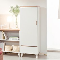 나무뜰 스톡 1500 틈새 옷장 BSC254C, 오크화이트
