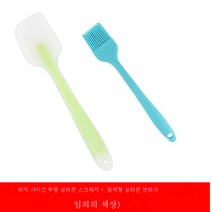 일체형 투명 실리콘 주걱 베이킹 도구 케이크 크림 주걱 스크레이퍼 믹싱 스틱 스푼, 라지투명실리콘스크레이퍼 실리콘브러시