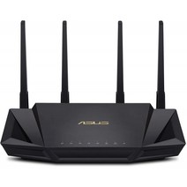ASUS WiFi 6 라우터(RT-AX3000) - 듀얼 밴드 기가비트 무선 인터넷 라우터 게임 및 스트리밍 AiMesh 호환 무료 평생 인터넷, 단일옵션