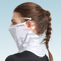 파샵 가드 골프마스크2P 얼굴가리대 런닝용마스크 햇빛가리개, 화이트/핑크