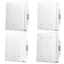 스마트스위치 스위치봇 스마트싱스 Lonsonho Tuya Zigbee 스마트 스위치 EU UK 푸시 버튼 라이트 알렉사 구글 어시스턴트 Zigbee2mqtt 홈 오토메이션 호환, [01] Black, [03] 3-Gang, [02] No Neutral