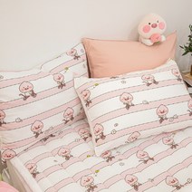 [카카오프렌즈(침구)] 리틀프렌즈 파크 광목 베개커버(40x60)_달려라리틀어피치