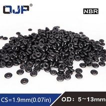 공압 부품 50 개몫 고무 링 nbr 씰링 o 링 cs1.9mm od55.566.5788.599.51010.51111.51212.51313.5mm o-링 씰 틈 메우는 물건, 13.5x9.7x1.9mm, 150개