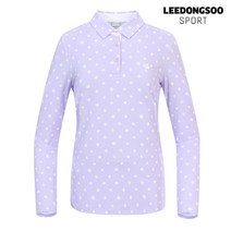 이동수 골프웨어 여성 긴팔 피케 티셔츠 라일락 F0ATS2030-L4