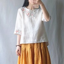 자칠 여성용 여름 칠부티 생활한복 개량한복 DC-030104