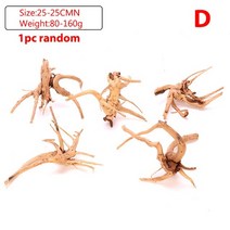분재유목 그루터기유목 대형 유목 가지 활착 어항 1pc 새로운 수족관 자연 나무 줄기 식물 나무 장식 장식 수조 장식, d