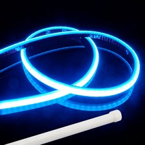 삼항LED 12V용 실리콘면발광 V5 LED바 자동차량LED램프, 아이스블루LED 60cm