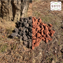 돌봄정원 화산송이석 15kg 해미석 화산석 화단석 송이석 정원석, 레드 (빨강), 20~40mm