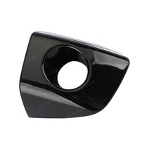 앞좌측 문 손잡이 키홀 트림 캡 커버 플라스틱 블랙 & 크롬 4H1837879B 아우디 A6 콰트로 2011-2016, 한개옵션0