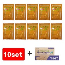 홍삼 한방 파스 근육통 건강 패드 대용량 10팩 200매, 20개입, 10개