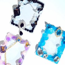 데코덴 파츠 레진 탑꾸 큐빅세트 크리스탈 보석 DIY 재료 휴대폰 핸드폰 케이스 꾸미기, 이어링팬던트 - 10.바이올렛(1개)