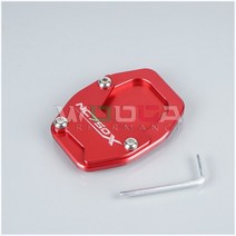 오토바이발판 보조 스탠드 거치대 풋오토바이 풋 사이드 스탠드 패드 혼다 플레이트 킥 확대기 지원 확장, 06 RED-NC750X