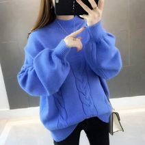 베베디 여성용 셀니드 반목폴라 긴팔티