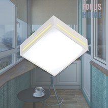 타워 LED 직부등 15W 국내산 화이트 블랙 조명색상3 (주광색 주백색 전구색) 포커스홈, 전구색(노란빛)