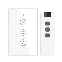 보일러 온도조절기 각방 난방 MOES WiFi RF433 스마트 터치 커튼 롤러 블라인드 Tuya Life App 원격 제어 A, 한개옵션1, 08 US WH and Controller