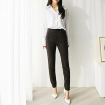 인디오 ~40size 여성 스판밴딩 슬림일자 팬츠 데일리 NAY100