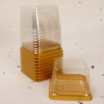 달곰베이킹 양갱화과자케이스 1구 골드 10개