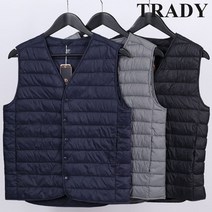 스타일도사 남녀공용 골프웨어 패딩조끼 오리털 경량조끼 방한 방풍 따뜻한 빅사이즈 조끼 패딩베스트