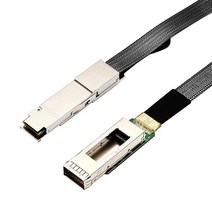 10Gtek 40G QSFP+ to 케이지 나일론 재킷의 3M 플랫 케이블 30AWG 길이 30cm