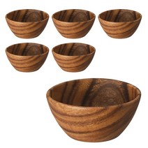 무인양품 MUJI 아카시아 보울 13cm 6p, 6개, 6개
