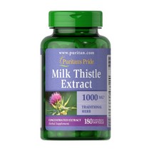 퓨리탄 프라이드 엉겅퀴 밀크씨슬 1000mg 180정, 1개