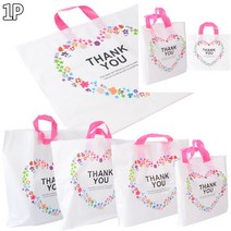 THANK YOU 손잡이 비닐 쇼핑백 소 투명케이스 비닐쇼핑백제작, 대