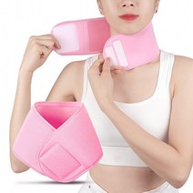 KK415 목주름밴드 넥관리 젤마스크 넥밴드 넥패치 리프팅밴드 주름패치 목주름 마스크팩 보습밴드, 1개, 목주름 방지 밴드_핑크