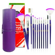 바다하리 메이크업 브러쉬 12종 세트, 퍼플, 1세트