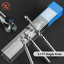 엔드밀 비트 탭 콘크리트 타일 철판 코너 AAAAA 플루트 커터 3.17546mm 생크 나선형 밀링 CNC 3D 조각 라우터 알루미늄 목공 아크릴 c, [26] 3.175X3.175X32X38