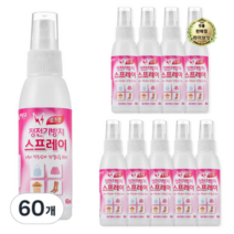 라이브잇 리빙굿 정전기방지 스프레이 로즈향, 60ml, 900개, 로즈