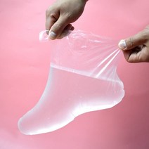 심비오시스 발 각질 갈라짐 보습 관리 비닐양말 풋 팩 커버 풋팩, 1봉, 1세트