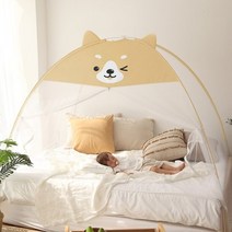 다샵 원터치모기장 텐트 멍멍이 2 3인용, [단일상품]+구매시 가랜드 1개 랜덤 증정